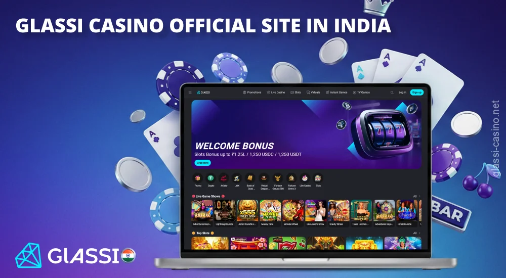 Glassi Casino भारत के खिलाड़ियों के लिए एक ऑनलाइन कैसीनो है, जिसमें तेज़ भुगतान और 125% तक का वेलकम बोनस शामिल है।