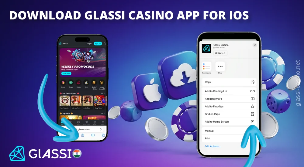 iOS के लिए Glassi Casino डाउनलोड करें और अपने iPhone और iPad पर कैसीनो गेम्स खेलें।