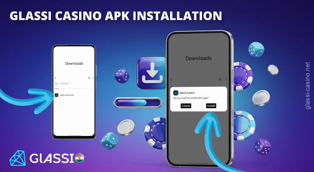 कुछ सरल चरणों में Glassi Casino APK इंस्टॉल करें