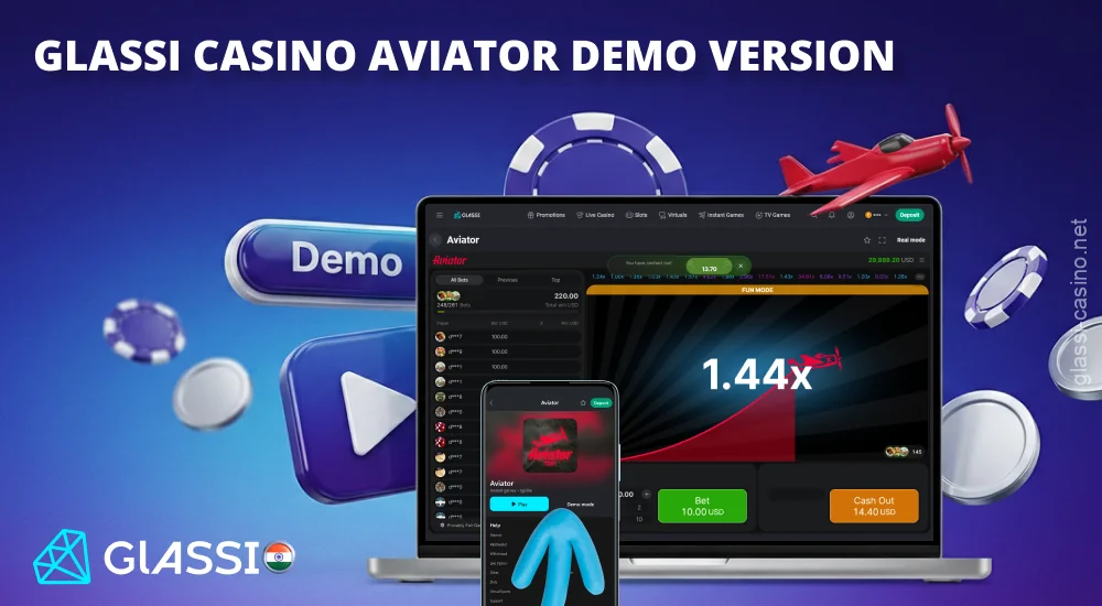 The demo version of Aviator Glassi Casino lets you explore the game and strategies for free, with no risk